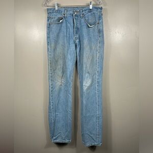 Vintage 90’s Levi’s 501 Denim Blue Jeans Size 31x32